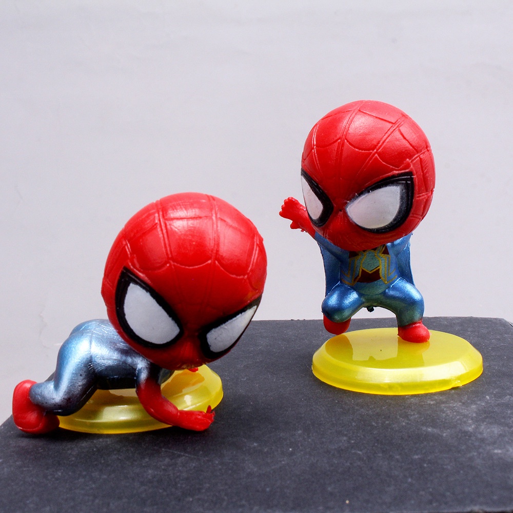 8pcs action figure Spiderman Untuk Dekorasi Kue