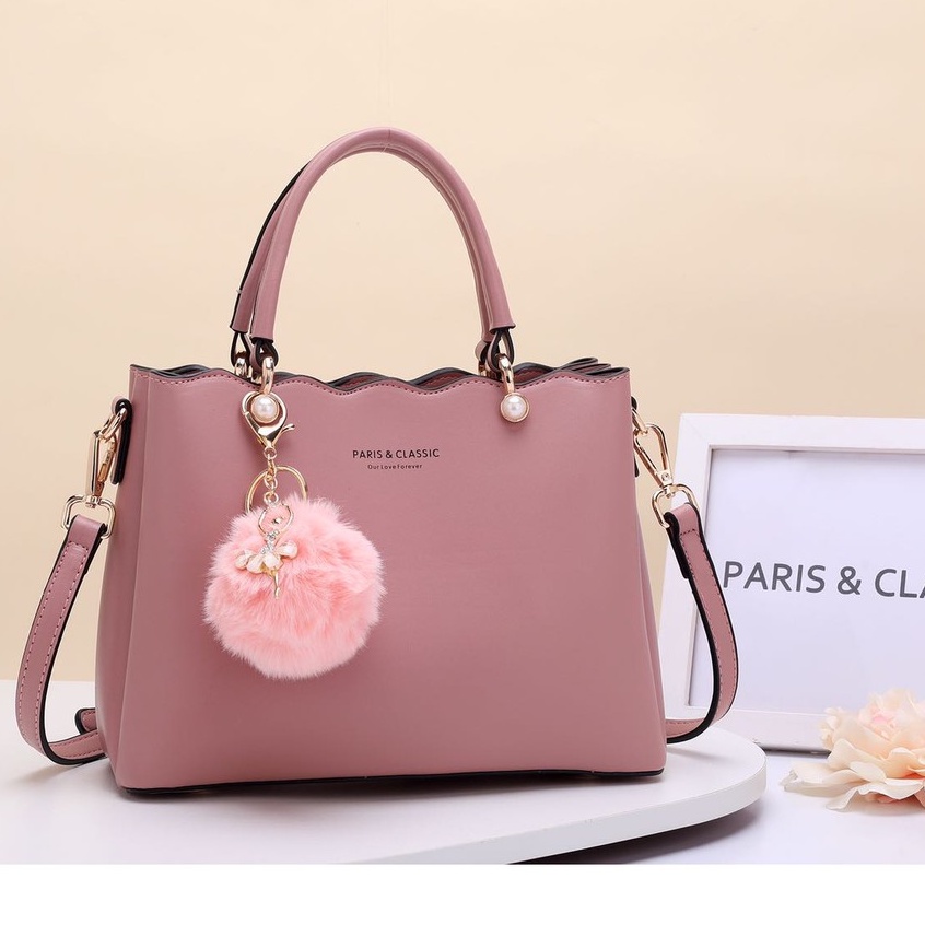 Paris Classic Tas Wanita Import Branded Original Terbaru Handbag Selempang Wanita Top Handle Bag Tas Fashion Wanita Import [PC 93315]