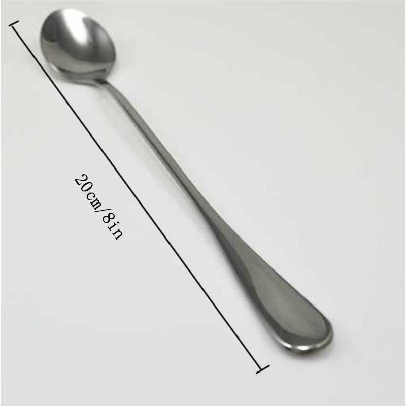 Sendok Teh Es-Krim Gagang Panjang Kannert Tea Spoon Stainless Steel