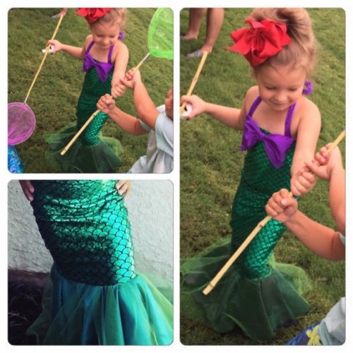 Mermaid Costume For Kids Kostum Halloween Cosplay Anak Putri duyung