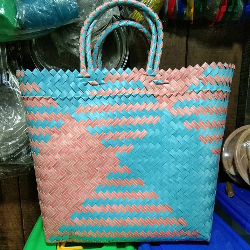 tas belanja anyaman plastik