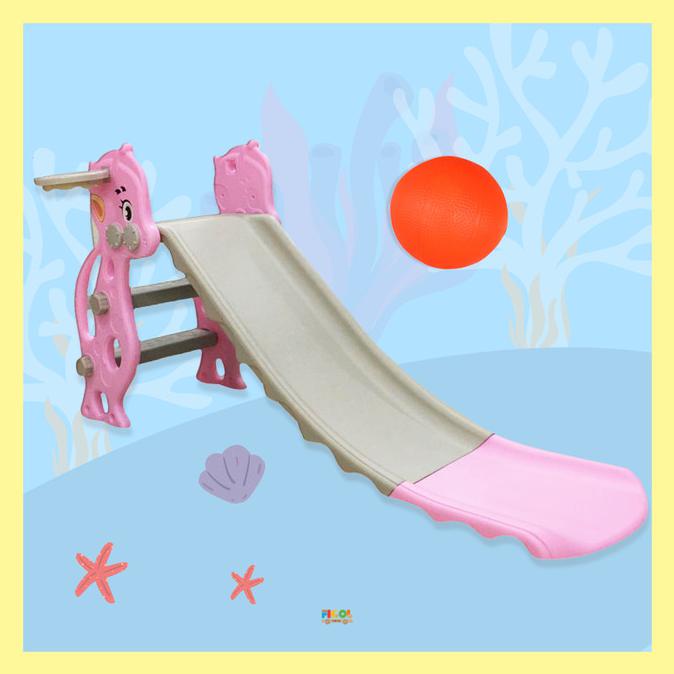 mainan perosotan anak dino VRT270 Perosotan dino - VRT120PINK