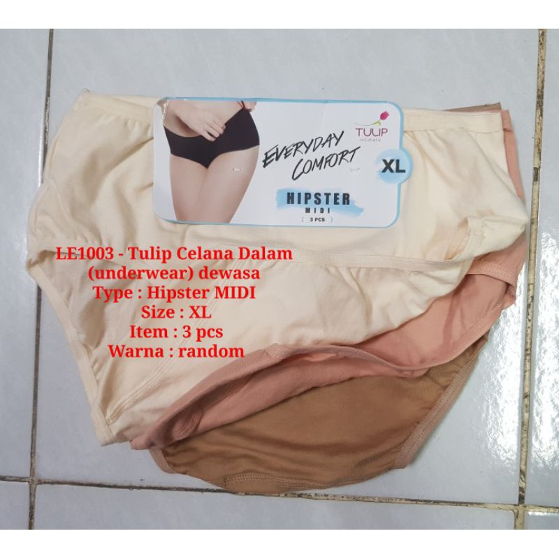 LE1003 - TULIP Celana Dalam (UNDERWEAR) HIPSTER MIDI