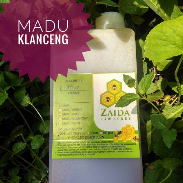 

Raw Honey Zaida |MADU KLANCENG ASLI 100%TANPA CAMPURAN 500ml