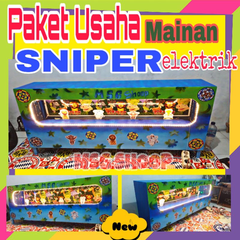 Paket Usaha Mainan Sniper Elektrik | Usaha Modal Kecil | Usaha Mainan Pasar Malam | Usaha Mainan Men