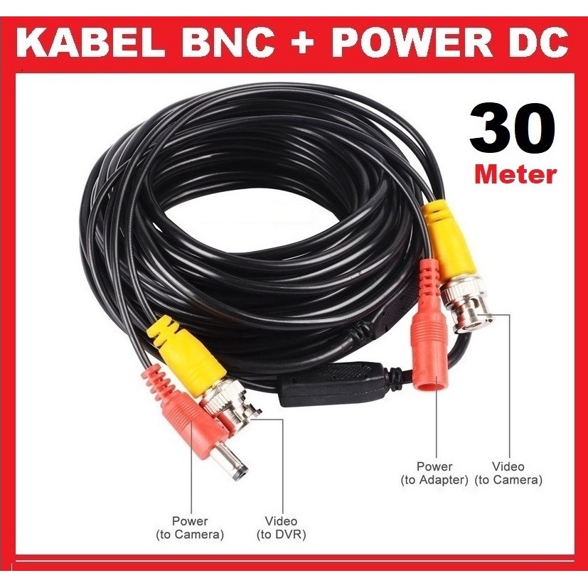 KABEL BNC +POWER 30M 30 Meter BISA CAMERA 2MP DAN 5MP