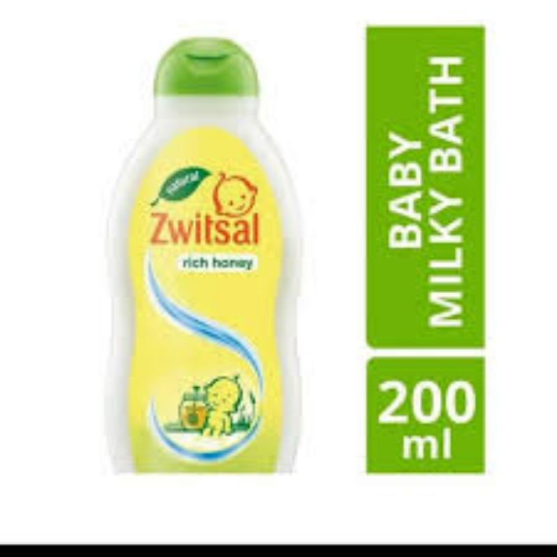 Zwitsal rich honey baby milk bath 200ml