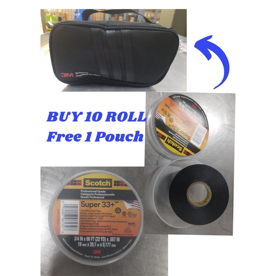 ORIGINAL - Scotch 3M Super 33+ , Vinyl Electrical Tape