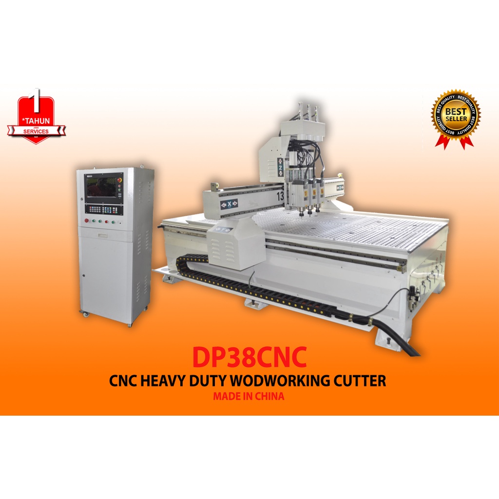 Mesin Ukir Kayu CNC Heavy Duty Woodworking Router Machine DP38CNC( UNTUK HARGA ASLI TERTERA DI DESKR