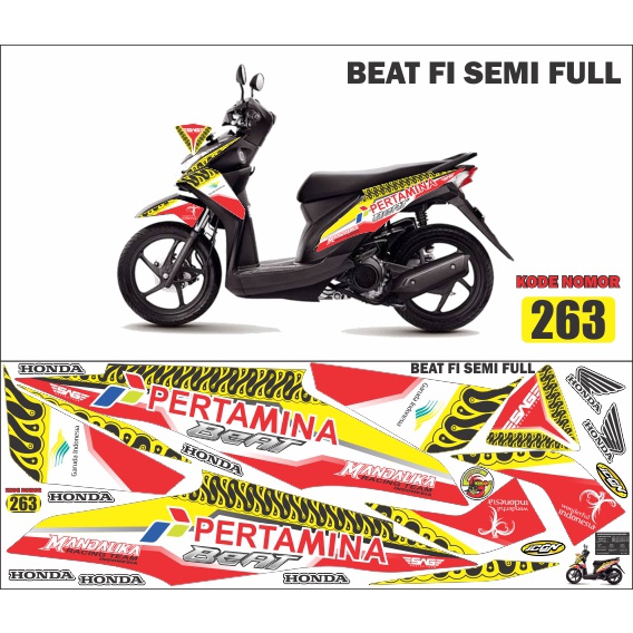Striping beat fi petronas 2013 2015 / decal striping beat fi / variasi beat fi 2013 2014 2015