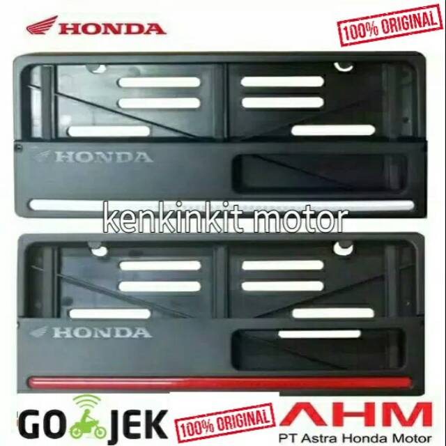 TEMPAT PLAT NOMOR MOTOR /HONDA GENUINE ACCESSORIES /ORIGINAL