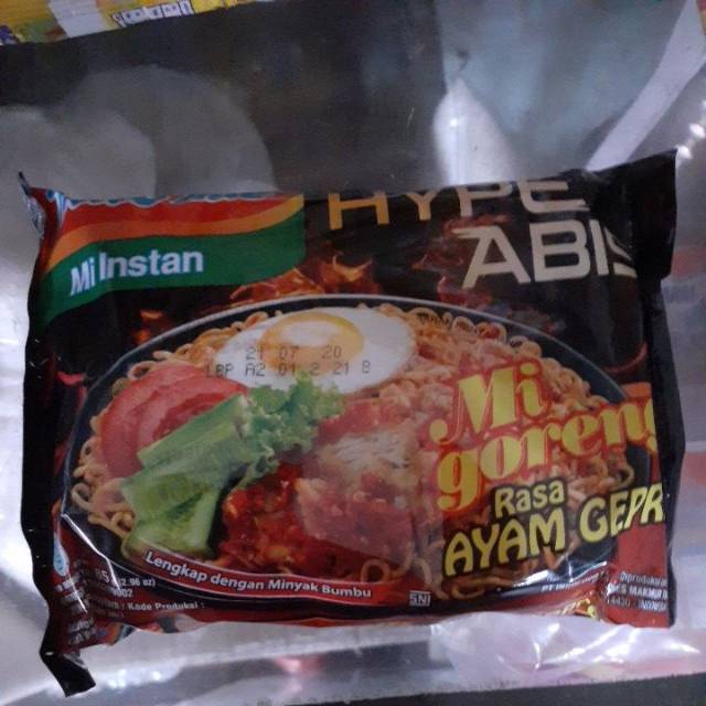 

Indomie Ayam Geprek Goreng