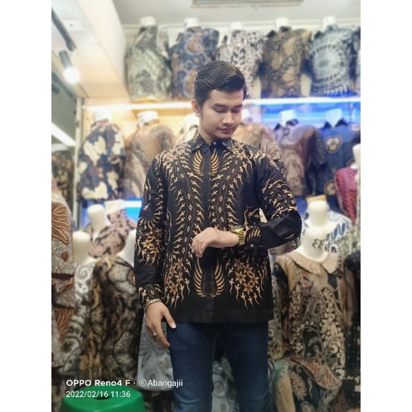 KEMEJA BATIK PRIA LENGAN PANJANG MODEL TERBARU SIZE M L XL XXL L3 L5 TERKINI TRENDING BAHAN KATUN MINYAK