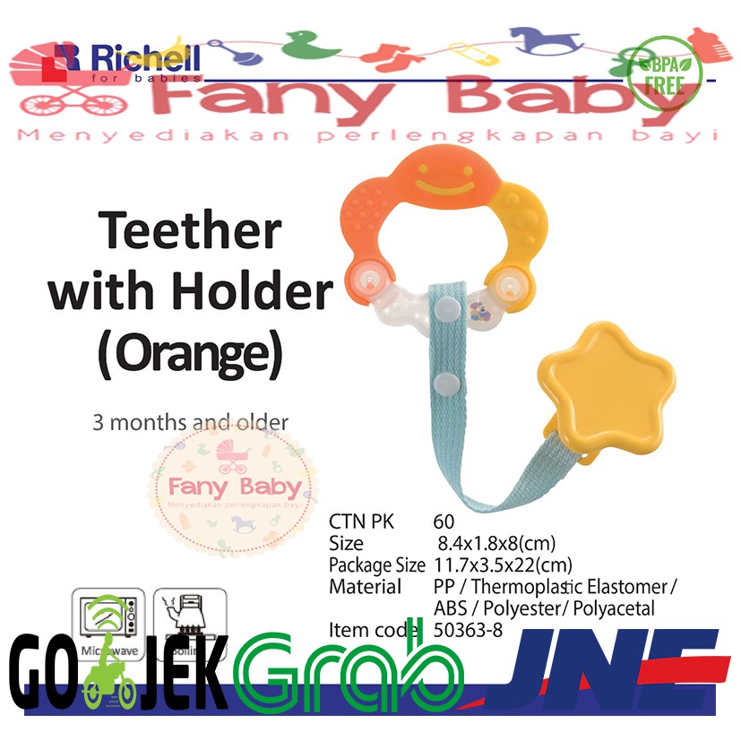 RICHELL TEETHER WITH HOLDER