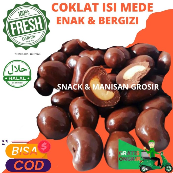 

COKLAT ISI KACANG MEDE 500GRAM