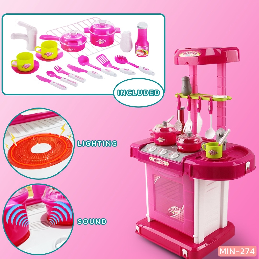 KITCHEN SET GAME Mainan Anak Kitchen Set Koper Masak Masakan