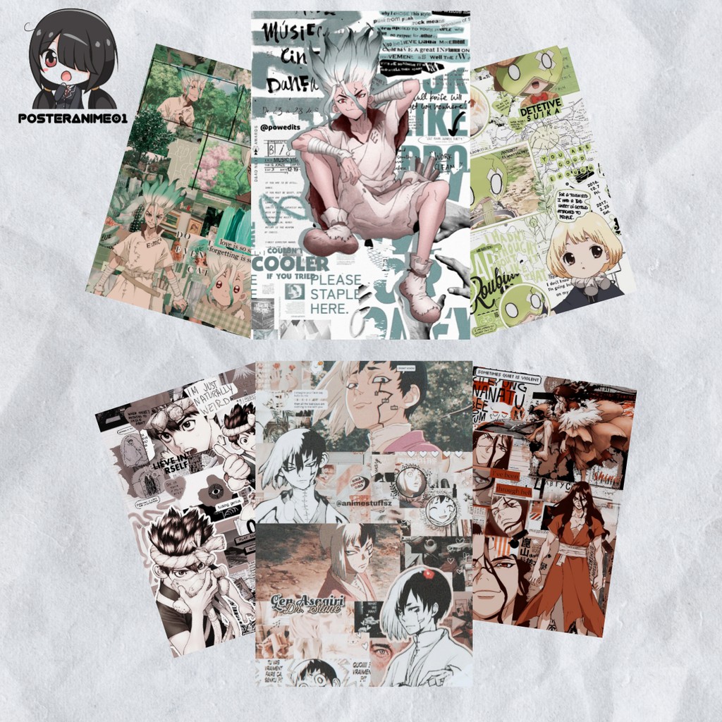 Poster Anime Aesthetic Dr. Stone | Poster Aesthetic Dr. Stone