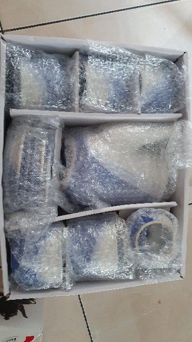 Teko Set Nikura Two Tone / 1 Teko & Tutup + 5 Cangkir + 5 Saucer