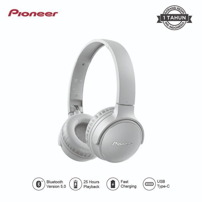 Pioneer SE-S3BT / SE S3BT Bluetooth Wireless Headphone Garansi Resmi