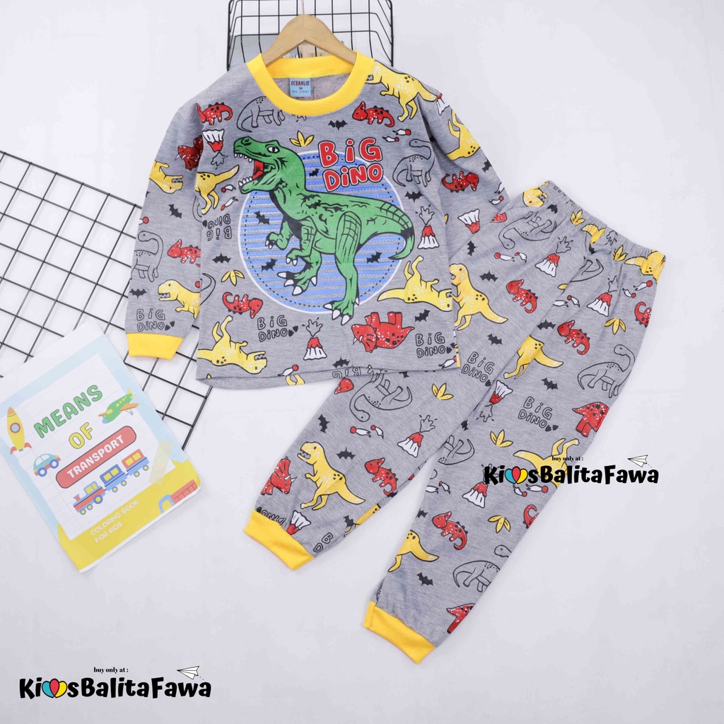 Setelan Marvell uk 3-4 Tahun / Bahan Kaos Anak Celana Panjang Baju Laki Cowok Piyama Baju Tidur