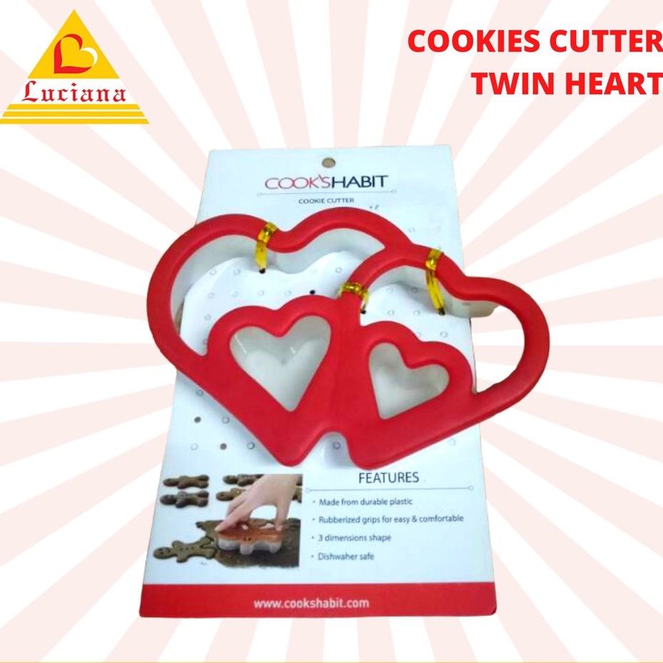 COOKS HABIT COOKIE CUTTER HATI / LOVE CH00064