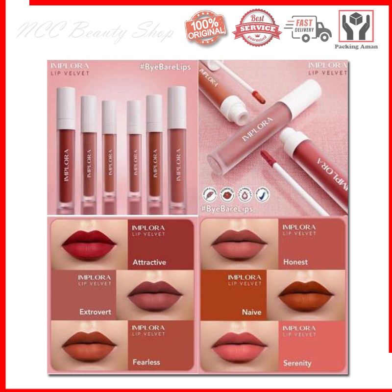 * NCC * Implora Lip Velvet Lipcream Smooth And Light Lip Cream