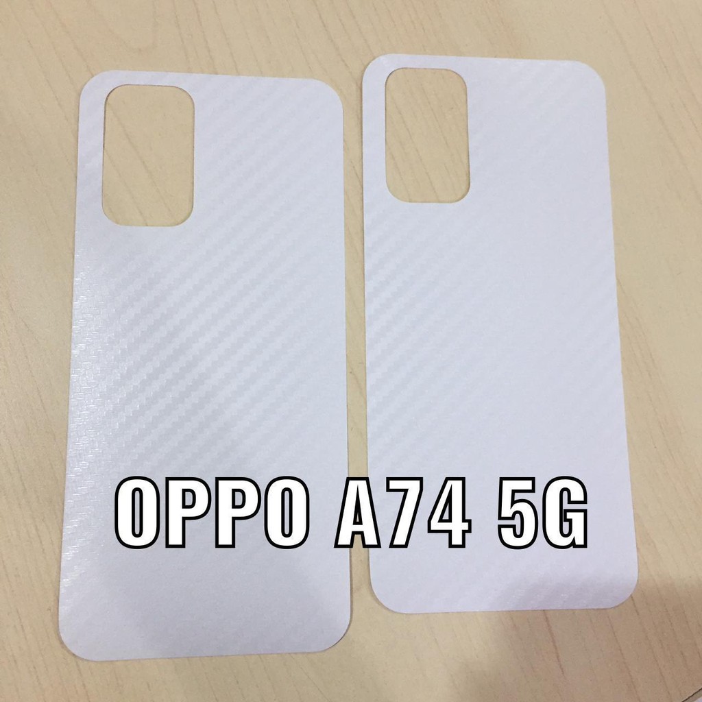 OPPO A1K A16e A16K A96 A55 A76 A95 A74 4G A74 5G ANTI GORES BELAKANG SKIN CARBON, GARSKIN MOTIF KARBON ANTI JAMUR TRANSPARAN BACK PROTECT ANTI JAMURAN