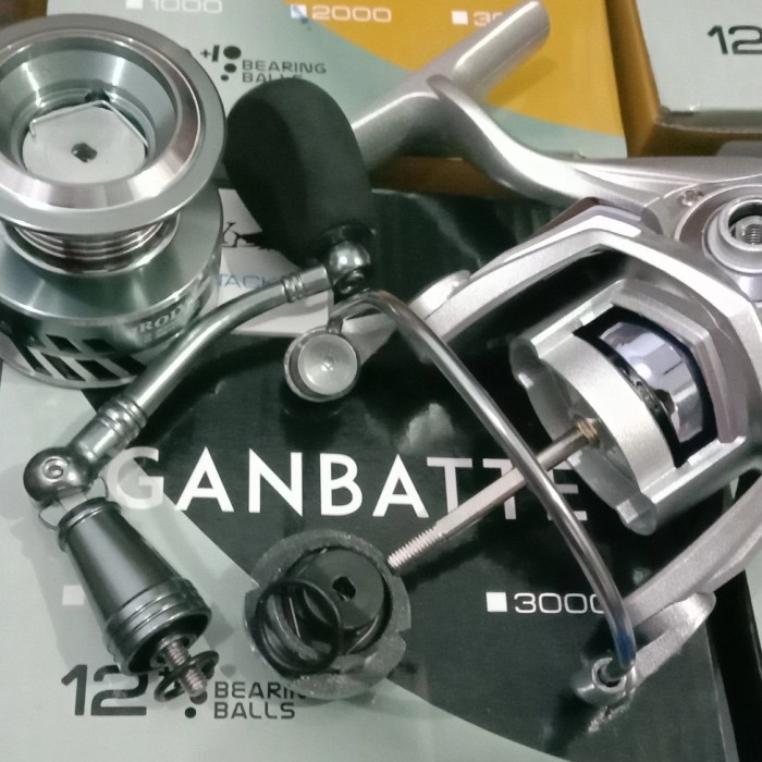 Reel Pancing Iroly Ganbatte 1000 2000 3000 Hp Ganbate Power Handle Cv