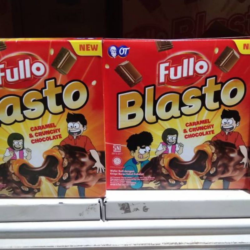 Fullo Blasto coklat wafer roll 1 pack isi 16 pcs