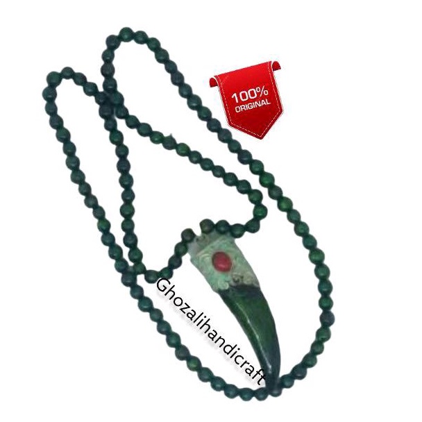 Kalung Kayu Taliarus Bandul Alpaka