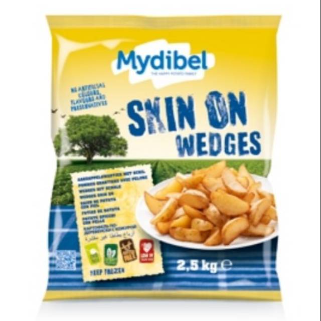 Kentang Mydibel Skin On Wedges 2,5 Kg