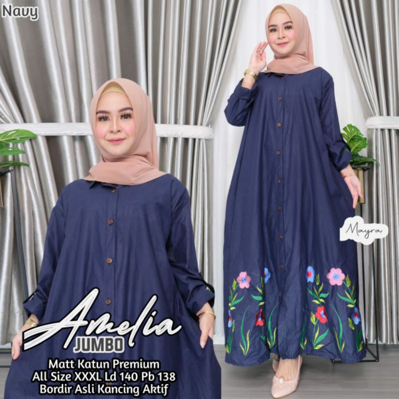 Gamis motif AMELIA ori MAYRA