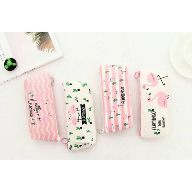 

Tempat Pensil Kanvas Flamingo Kaktus