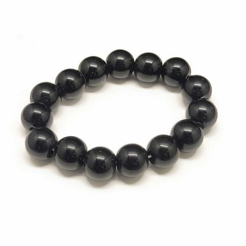 Imitasi obsidian gelang hitam gelang hadiah