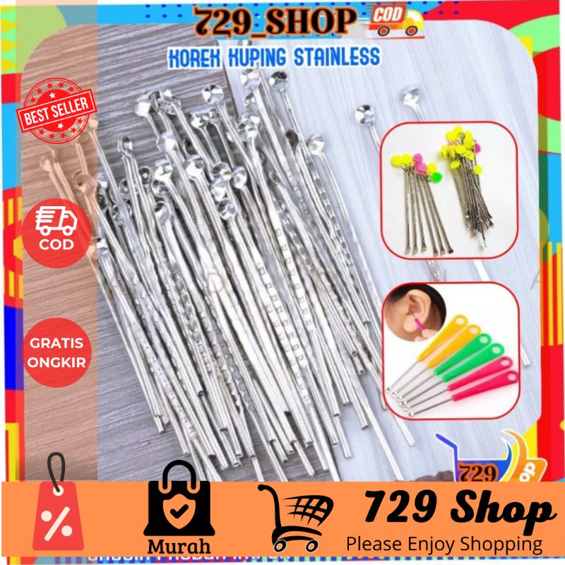 Korek Kuping Stainless + Lubang Gantungan Import Best Seller