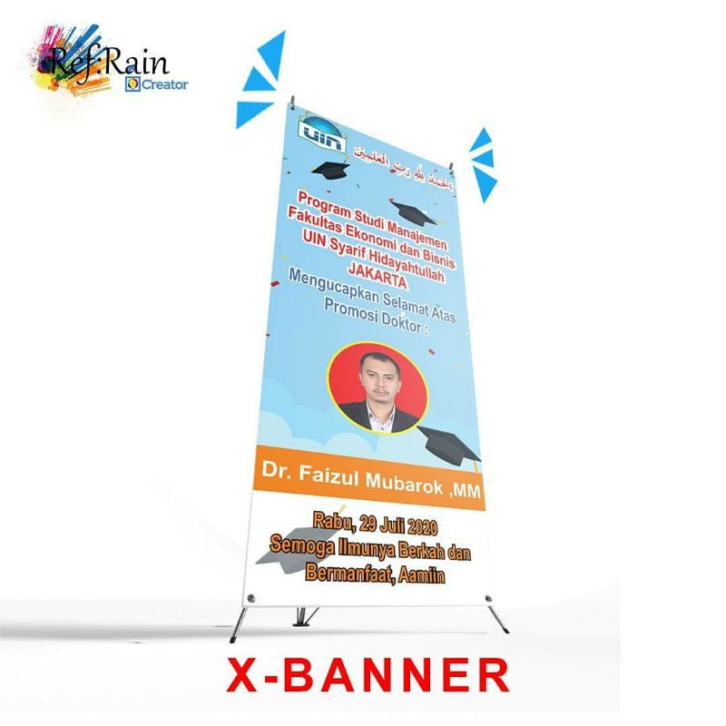 Desain X banner Wisuda