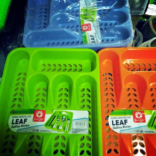 Tempat sendok garpu leaf cutlery holder sunlife