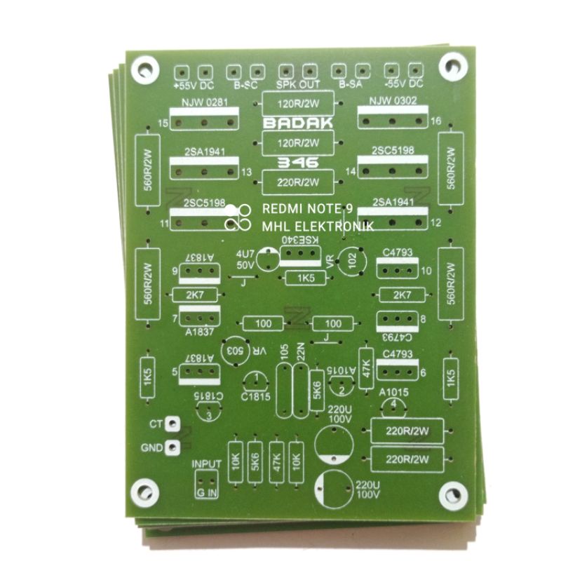 PCB Power Amplifier 1500W NKRI BADAK
