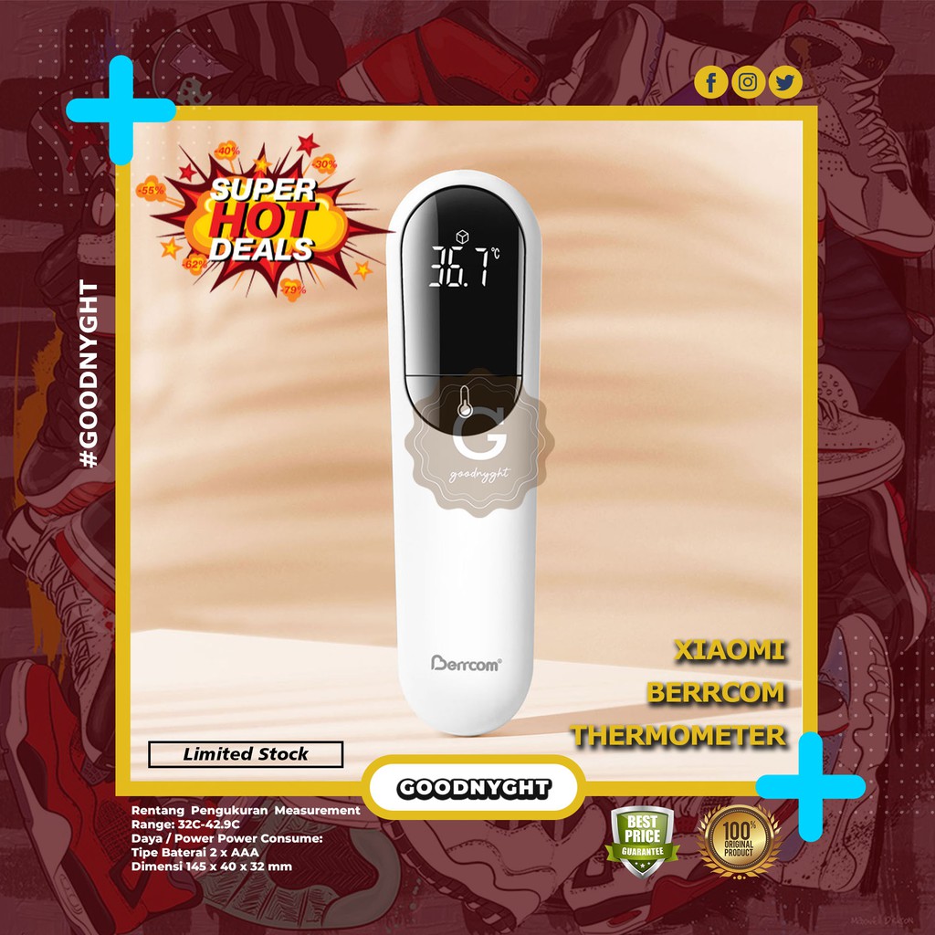 Jual Xiaomi Thermometer Suhu Tubuh Infrared Shopee Indonesia