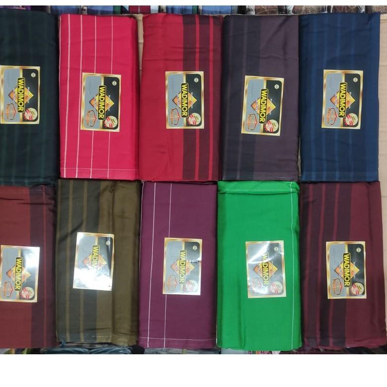♣ Sarung Wadimor Polos TUMPAL warna Merah, Biru, Hijau, Coklat, Ungu ☻