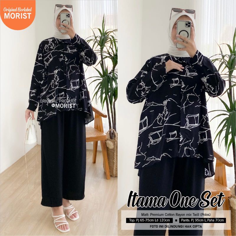 100% TERMURAH & ORI  ITAMA SET / SETALAN WANITA BY MORIST