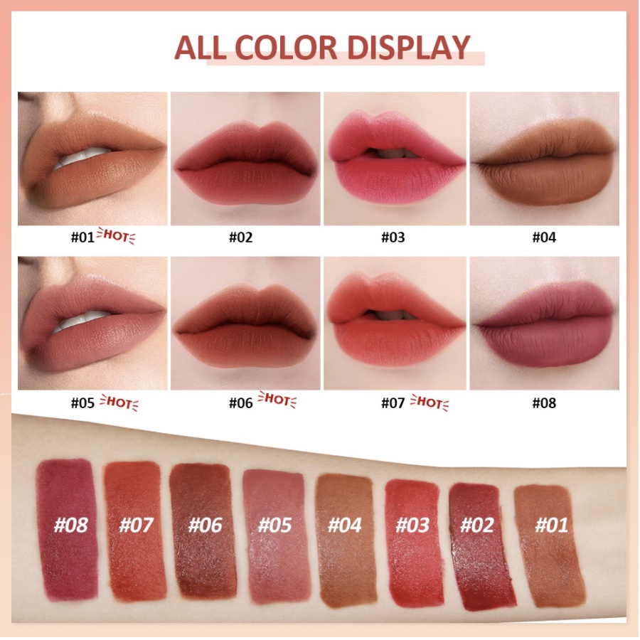 SANIYE Lipstick Cair Kosmetik Makeup Matte Melembabkan Bibir SA004