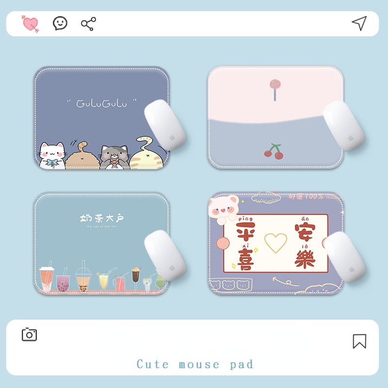Mouse Pad Tebal Anti slip Motif Kartun Untuk Anak Perempuan