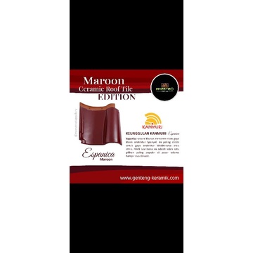 GENTENG KANMURI ESPANICA MAROON
