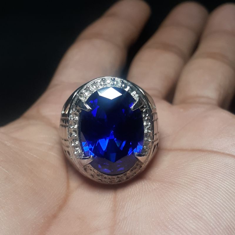 Cincin batu king safir