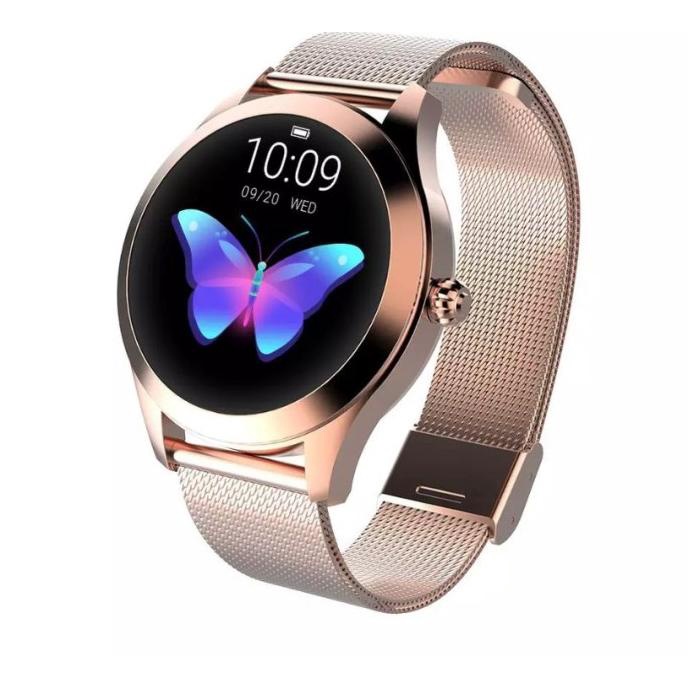 BISA COD KW10 Smartwatch wanita Anti air IP68 Heart rate cewek jam IOS Android/SMARTBAND MURAH/SMART