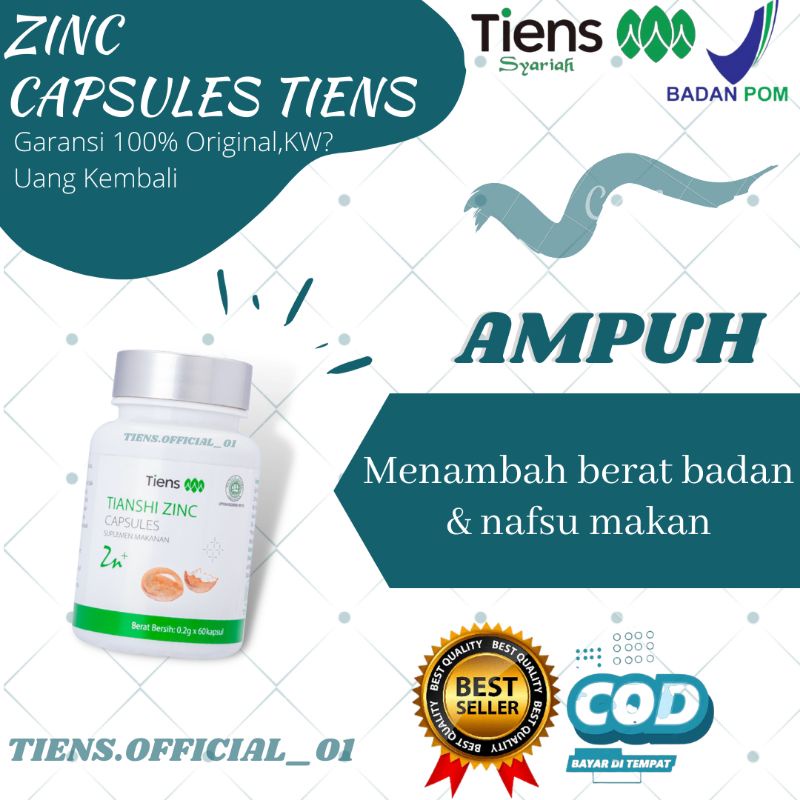 [SALE 2.2] PENGGEMUK BADAN ||PENGGEMUK TIENS || PENGGEMUK BADAN TIENS|| ZINC CAPSULES || PENGGEMUK10