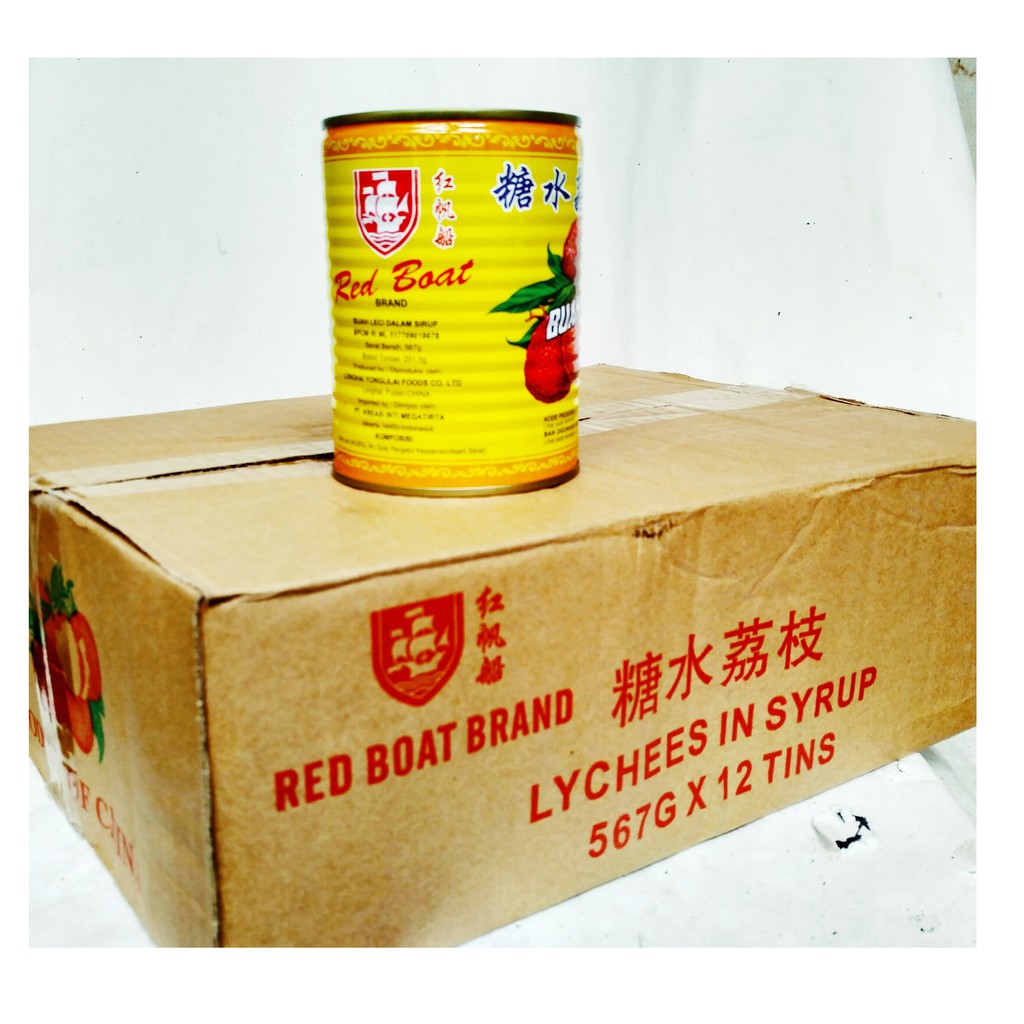 

RED BOAT Lychees in Syrup 567gr kemasan kaleng