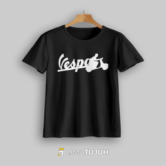 Baju Kaos Baju Anak Motif Vespa (1 - 12 Tahun) Bahan Combed 30s Premium