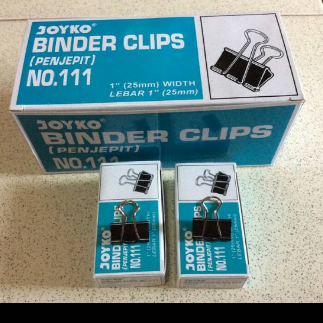 

Binder clip 111 1 box kecil